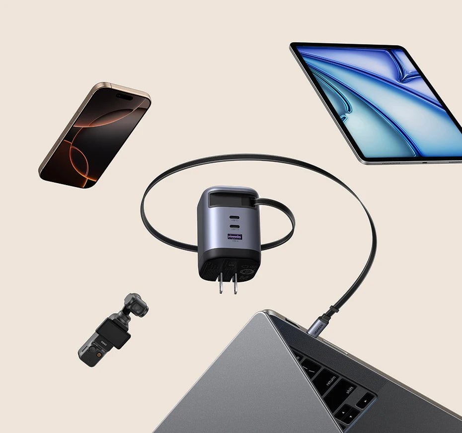CowLost | ugreen-100w-65w-45w-gan-charger-with-retractable-usb-c-cable |14