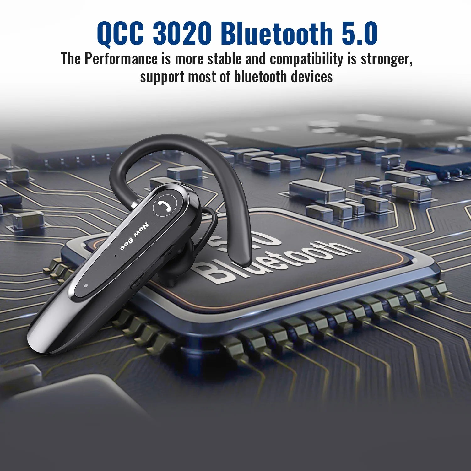 CowLost | new-bee-b45-bluetooth-5-0-earphones-dual-mic-mute-wireless-headset |9