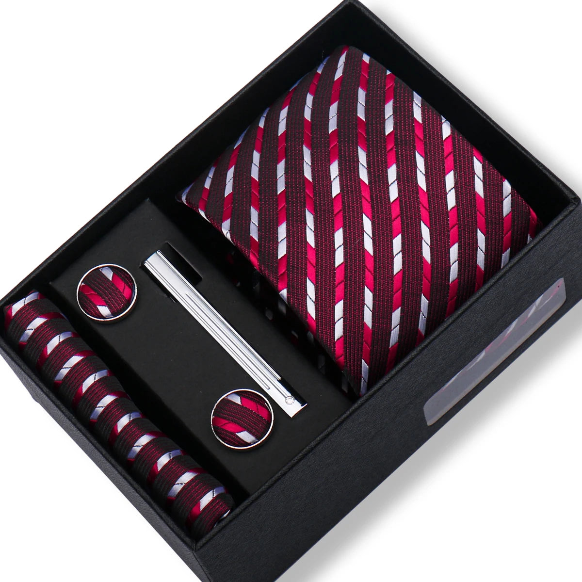 CowLost | tie-men-with-box-top-quality-business-ties-hanky-cufflink-set |85