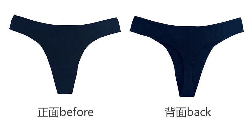 CowLost | product_id-4-pack-women-s-cotton-low-waist-breathable-solid-color-g-string-thongs-m-xl |9