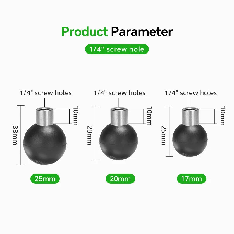 CowLost | photography-product_id-fanaue-extended-1-4-female-double-ball-head-for-17-25mm-ram-car-live-photography-bracket |6
