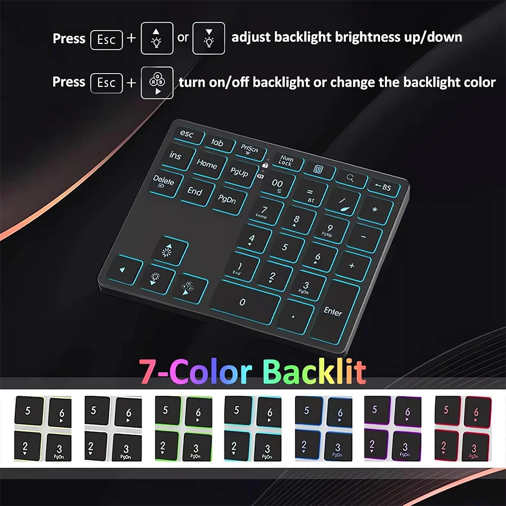 CowLost | product_id-joma-tri-mode-35-key-aluminum-numpad-with-7-color-led-backlight-bt5-0-2-4g-wireless-usb-rechargeable |4