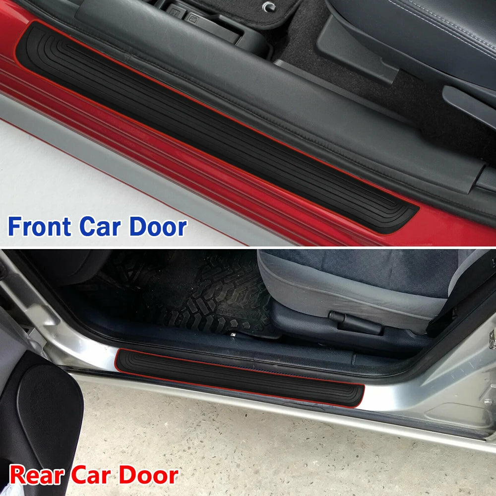 CowLost | product_id-4pcs-universal-rubber-car-door-sill-scuff-guards-anti-scratch-protectors |12