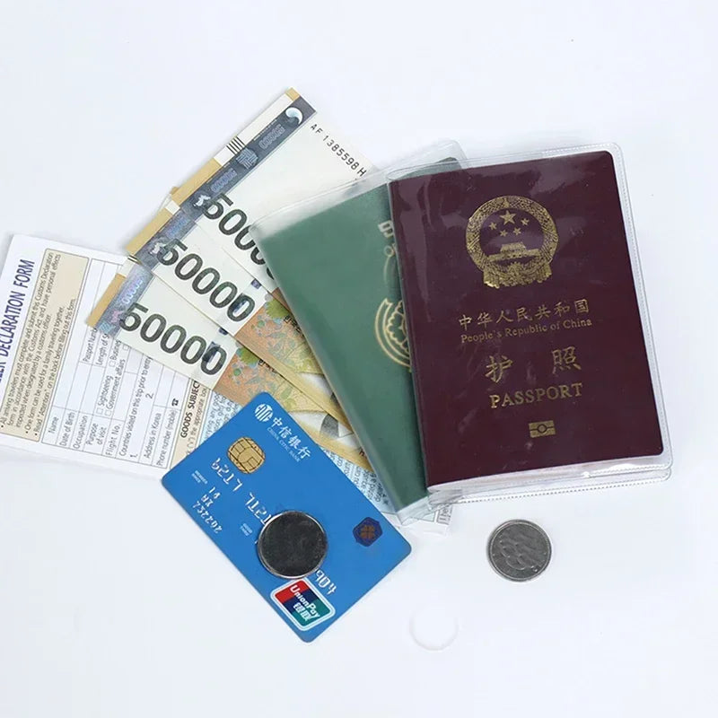 CowLost | uncategorized-pvc-waterproof-passport-cover-case-for-travel-document-holder-1pcs |3