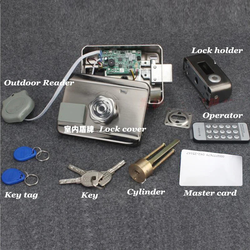 CowLost | locks-keys-product_id-wireless-remote-aa-battery-powered-electronic-rim-lock-dc12v-for-access-control-system |3
