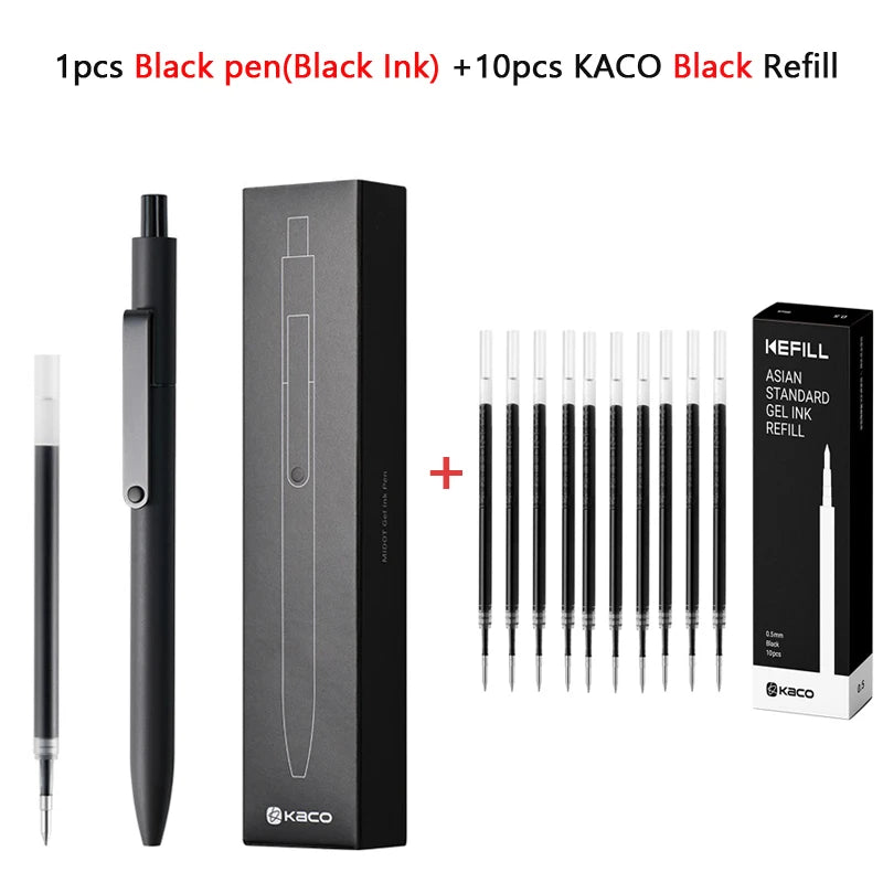 CowLost | product_id-kaco-midot-0-5mm-black-gel-ink-pen-quick-dry-metal-clip-premium-design |24