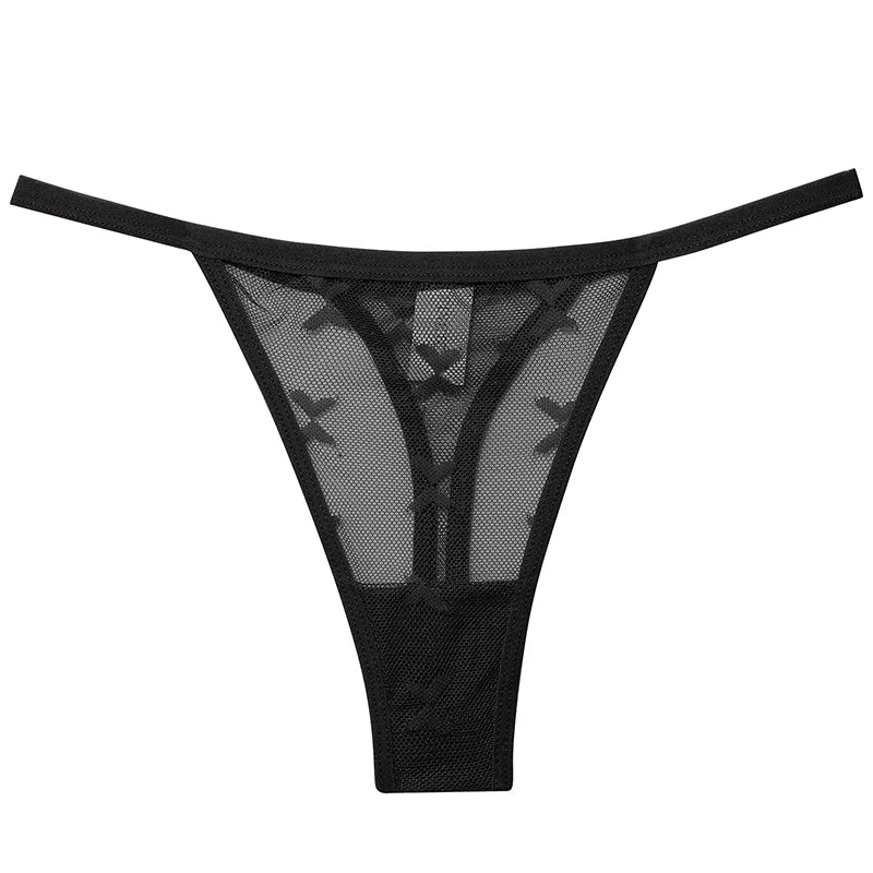 CowLost | activewear-pants-6pcs-women-transparent-mesh-thong-panties-g-string |18