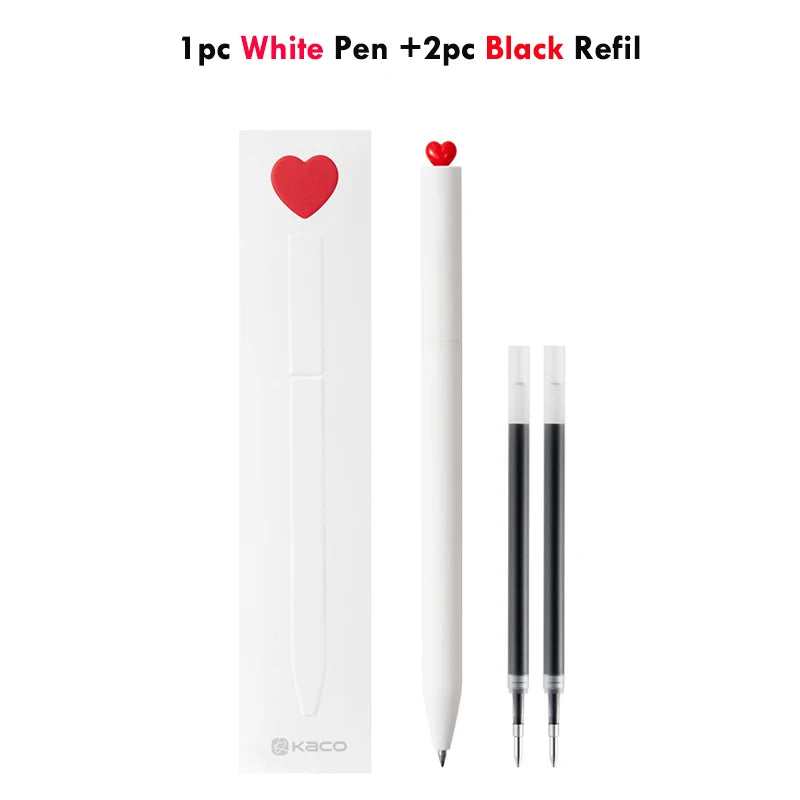 CowLost | product_id-kaco-first-cute-love-0-5mm-black-ink-gel-pen-set-rotating-ballpoint-for-valentines-day-gift |12