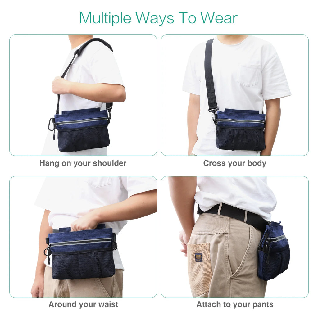 ORIA Hands-Free Dog Training Waist Pack with Treat Pouch & Poop Bag Dispenser