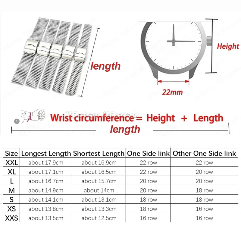 CowLost | product_id-stainless-steel-shark-mesh-watchband-for-seiko-18-22mm-adjustable-diving-buckle |7