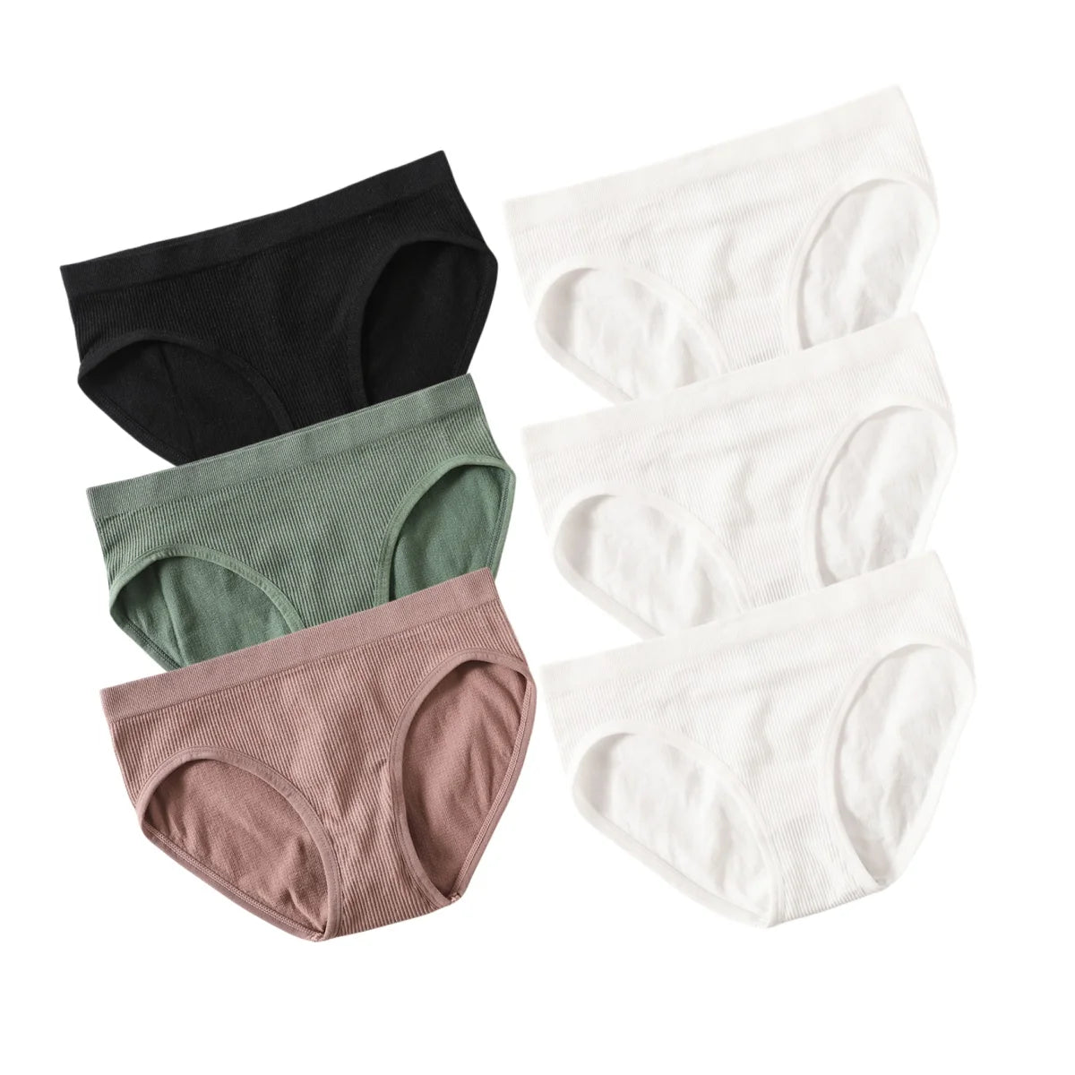 CowLost | product_id-6pcs-womens-seamless-low-rise-sports-briefs-soft-stretch-underwear |14