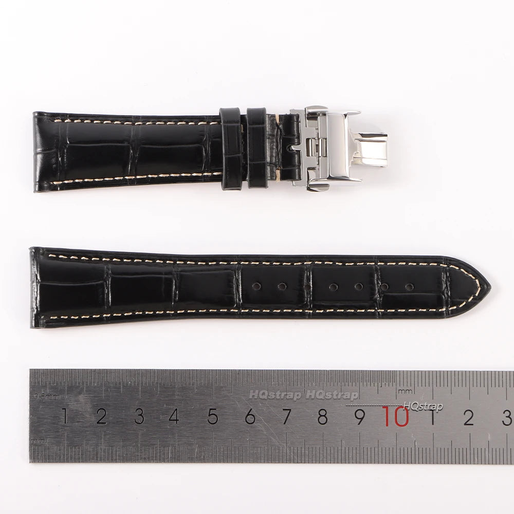 CowLost | watch-bands-product_id-cowhide-leather-watchband-for-longines-butterfly-buckle-18-22mm-replacement-strap |7