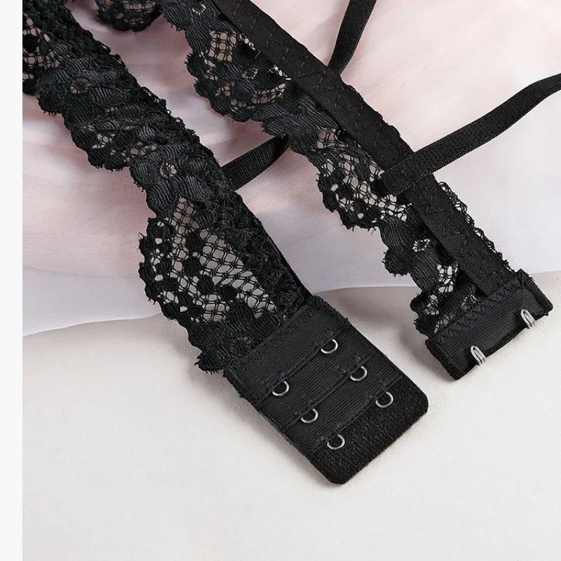 CowLost | product_id-wireless-lace-push-up-backless-bralette-for-women-non-wire-solid-color-bra |13