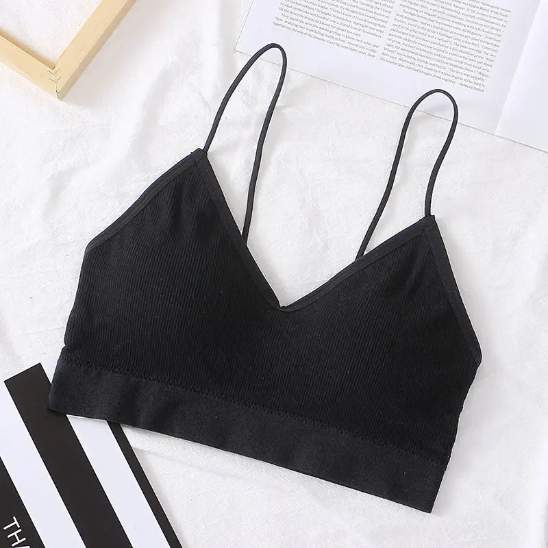 CowLost | non-wire-seamless-bras-for-women-wire-free-underwear-female-sexy-lingerie-push-up-bra-sports-solid-brassiere-padded-bralettes |10