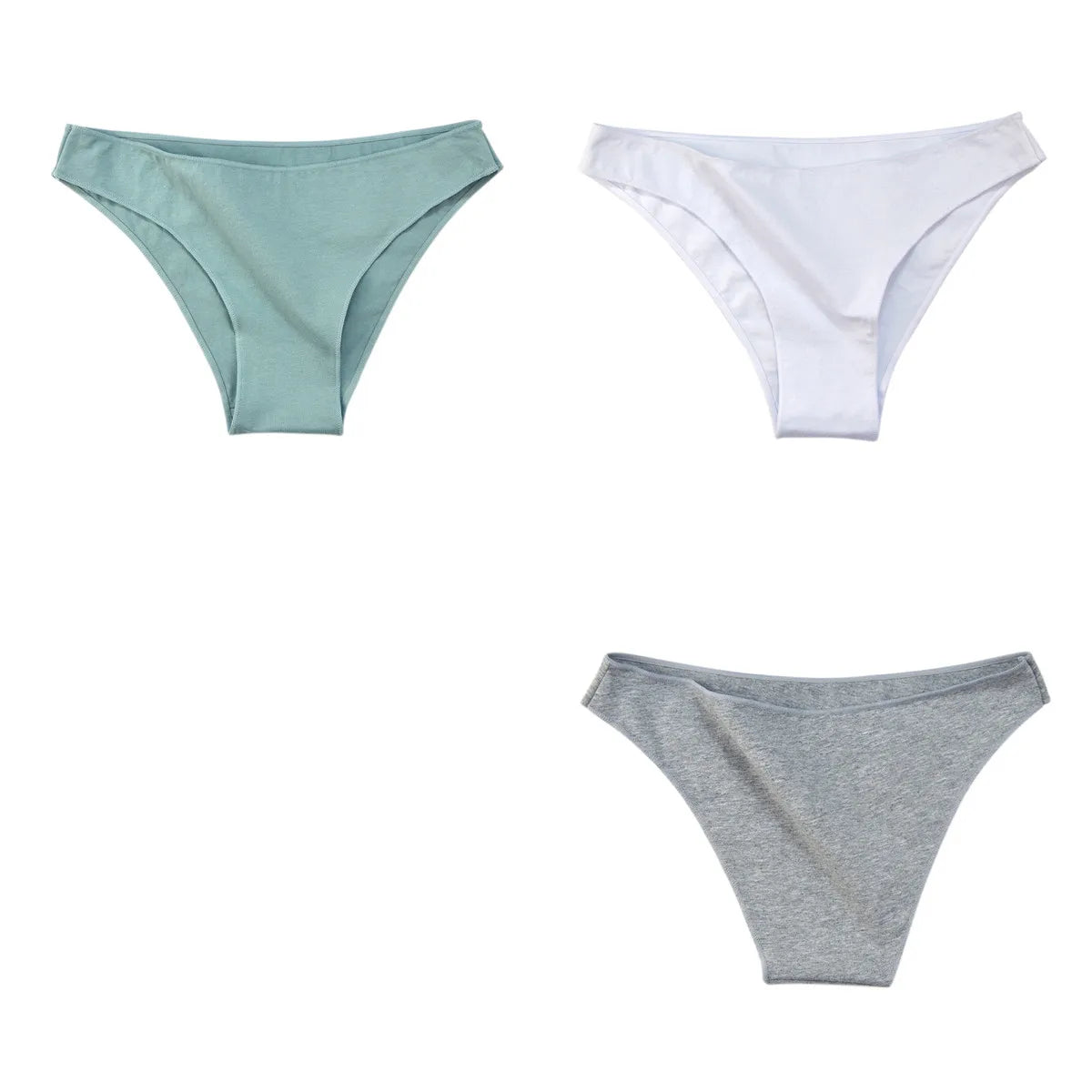CowLost | product_id-3pcs-womens-soft-cotton-low-rise-high-cut-briefs-underwear |19