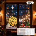 Warm Multi-Color Christmas Snowflake LED Window Lights, 8/12 Modes, Battery Powered Neon Hanging Lamp