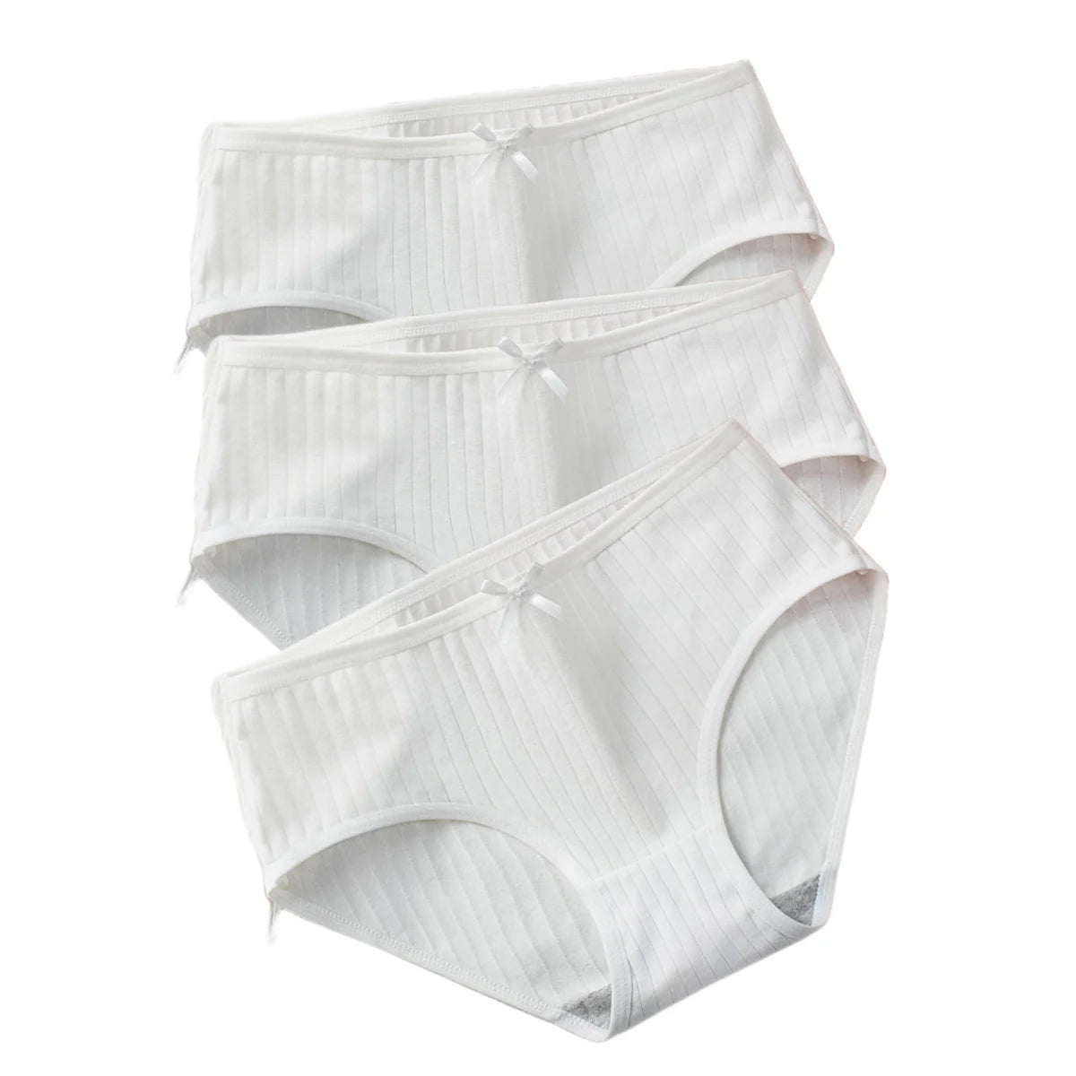 CowLost | product_id-3pcs-women-s-low-waist-breathable-cotton-solid-briefs |13