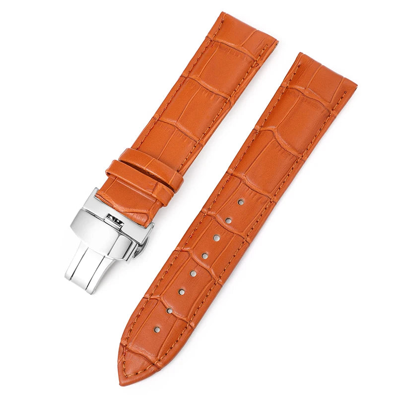 CowLost | product_id-genuine-cowhide-leather-waterproof-watchband-slub-pattern-16-24mm-universal-strap |27