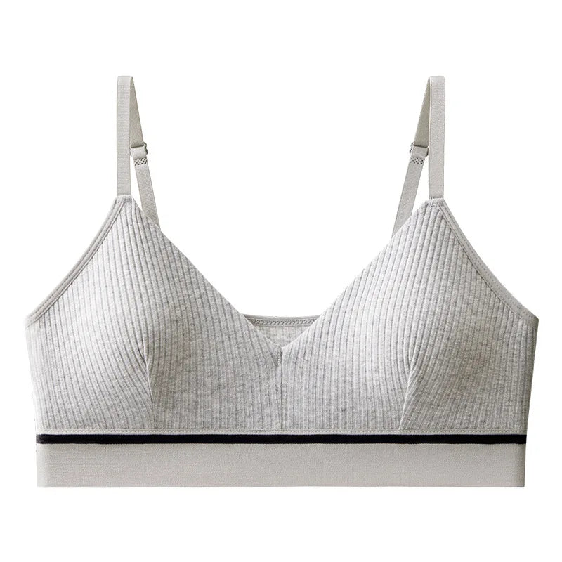 CowLost | product_id-women-s-cotton-wire-free-push-up-tube-top-bra-with-adjustable-straps-solid-color |17