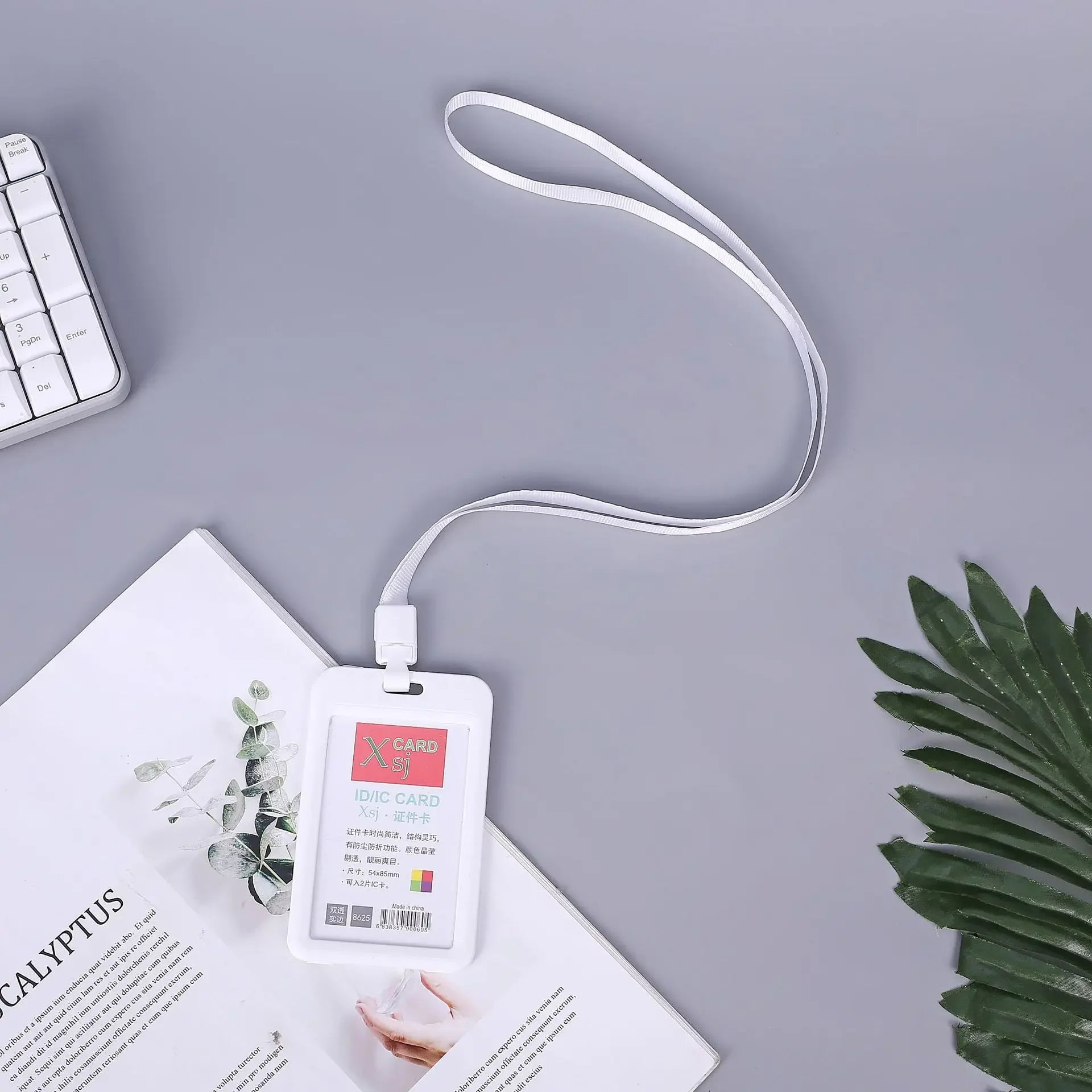CowLost | uncategorized-plastic-work-card-holder-with-lanyard-rope |10