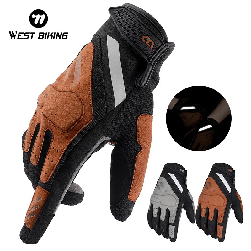CowLost | west-biking-touch-screen-bicycle-gloves-motorcycle-men-women-full-finger-riding-racing-gym-fitness-cycling-mtb-road-sport-gloves |1