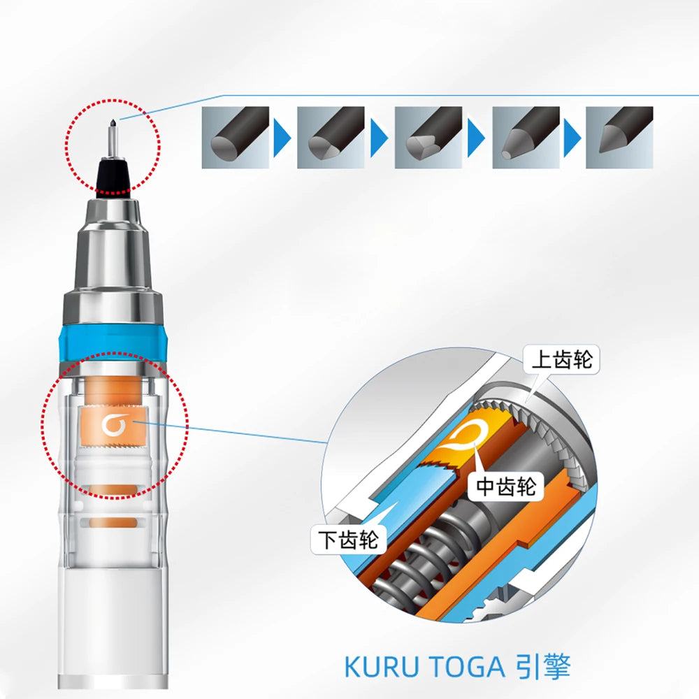 CowLost | product_id-uni-m5-1009gg-mechanical-pencil-0-3-0-5mm-dual-mode-automatic-core-switch |3