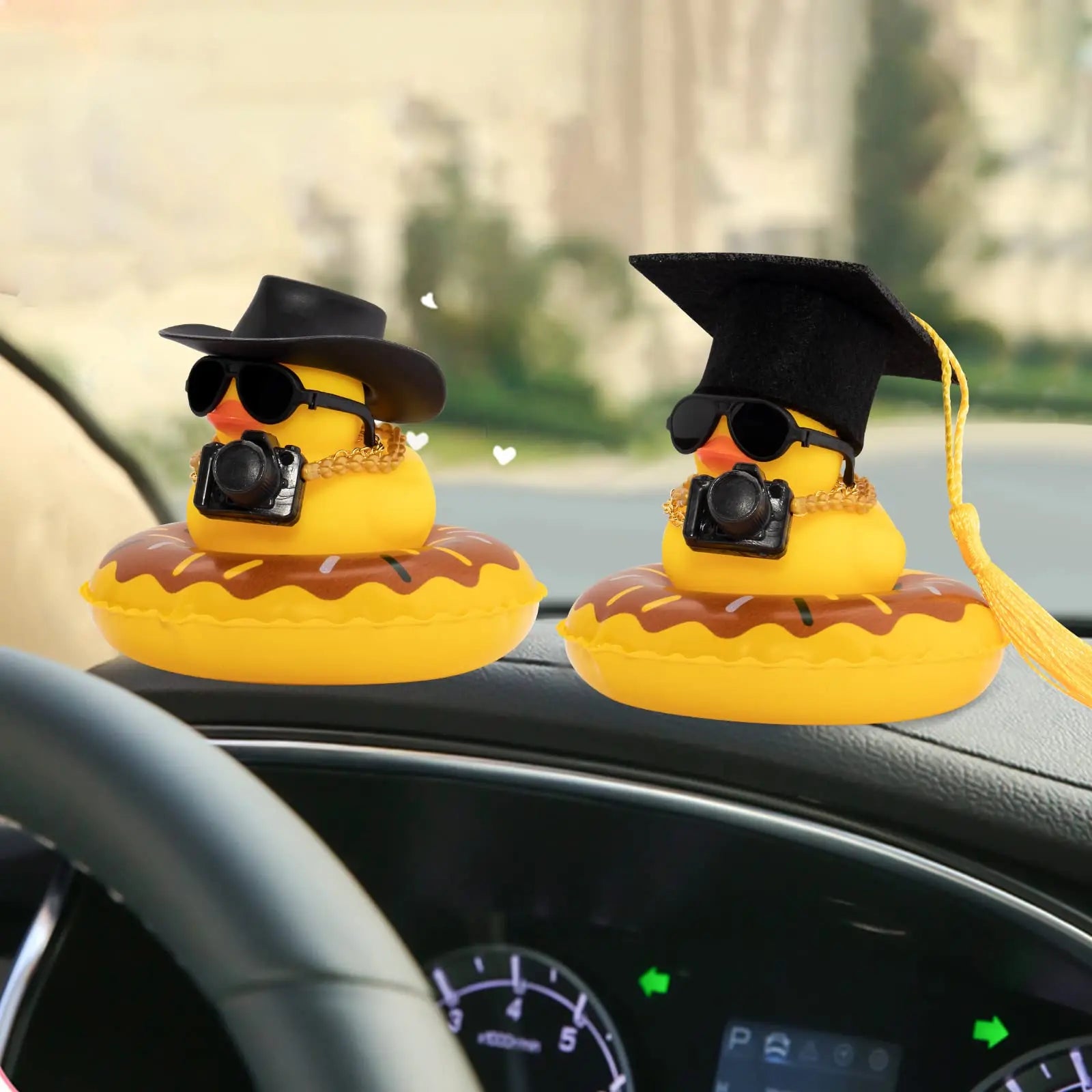 CowLost | product_id-duck-car-dashboard-rubber-duck-with-mini-hat-swim-ring-necklace-sunglasses-ornament |15