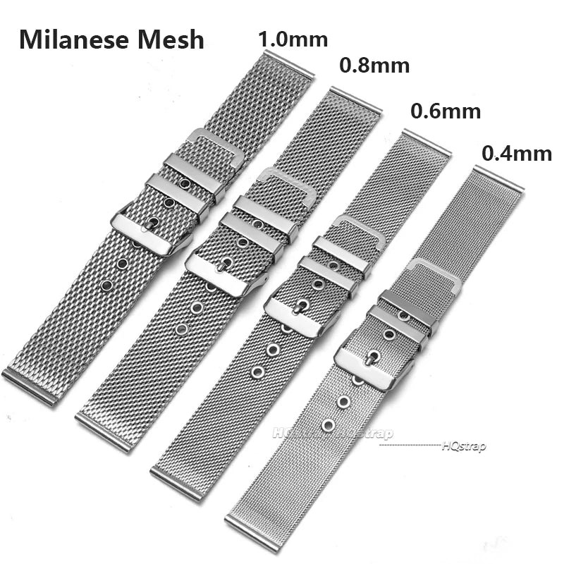 CowLost | product_id-universal-stainless-steel-milanese-watchband-18-24mm-silver-black-replacement-strap-for-smartwatches |7