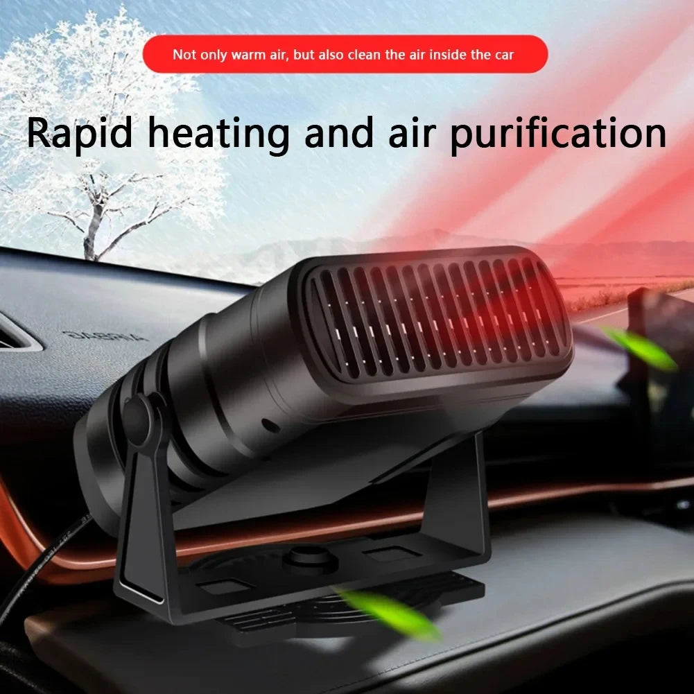 CowLost | car-heater-12v-24v-heater-portable-defogger-defroster-heating-fan-200w-dryer-windshield-defogging-household-heater-new |2