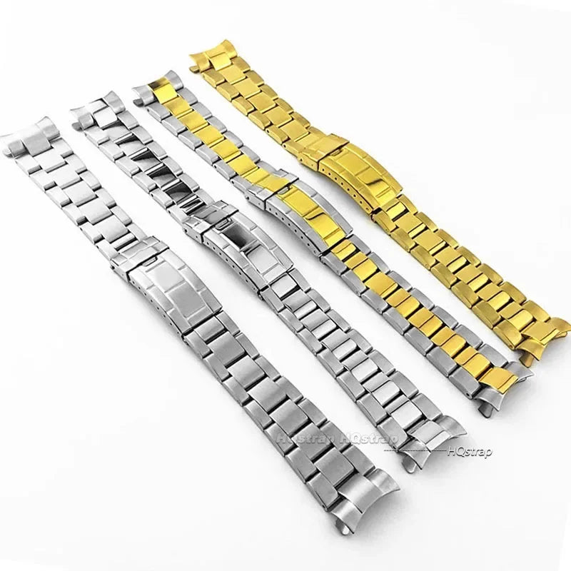 CowLost | bracelets-product_id-20mm-stainless-steel-watch-strap-for-rolex-submariner-daytona-with-diving-buckle-silver-gold |2