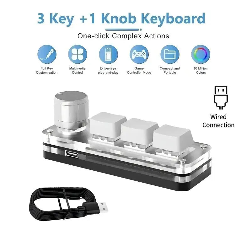 CowLost | product_id-2-4g-bluetooth-mini-mechanical-keyboard-3-key-with-macro-knob-hot-plug |22