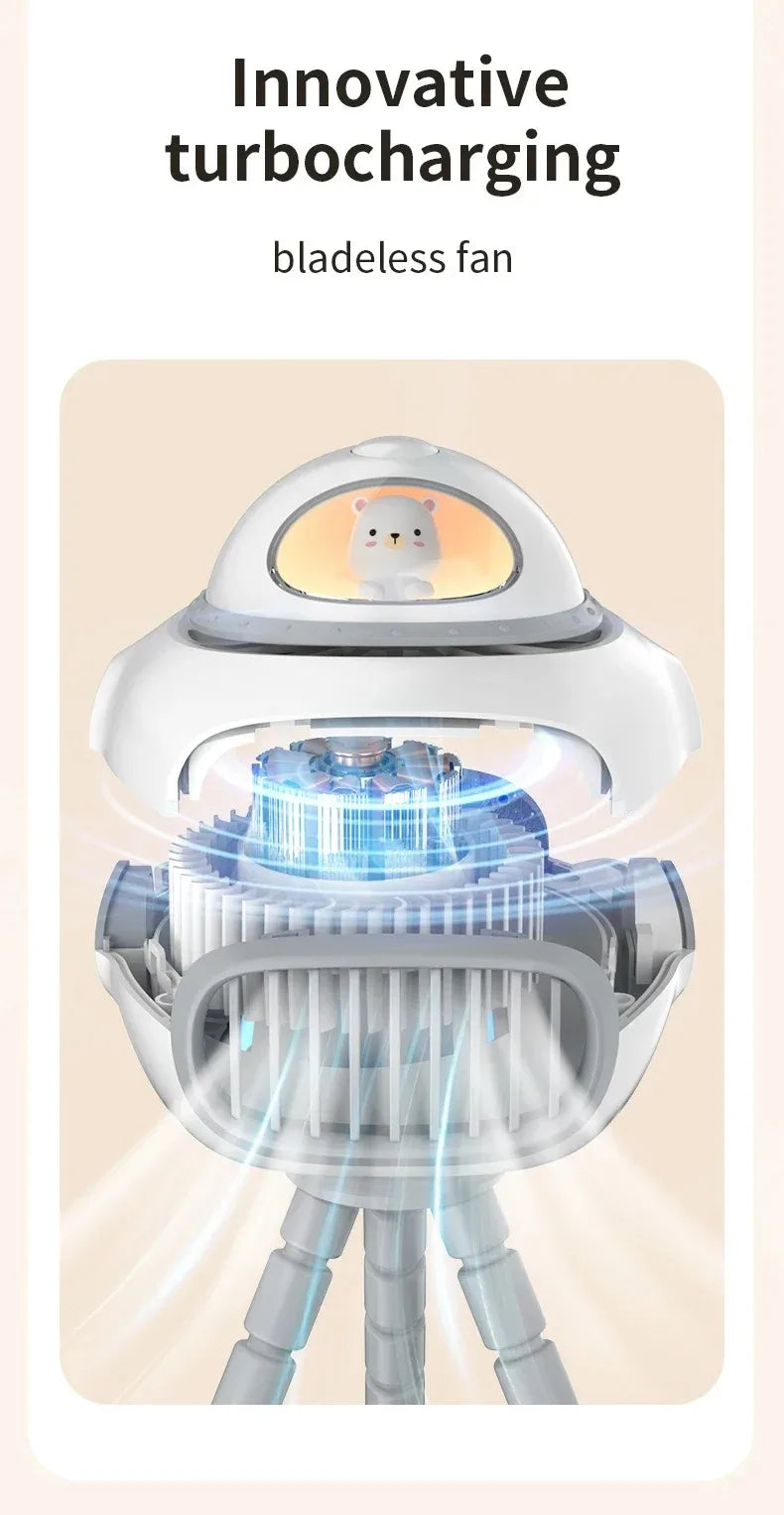 CowLost | portable-usb-mini-fan-for-baby-stroller-with-4-lullabies-camping-4-speed |4