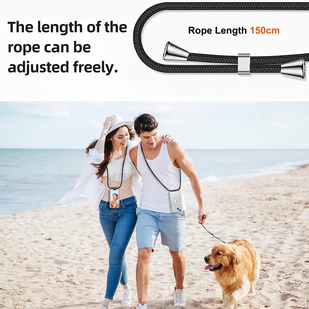 CowLost | shockproof-with-lanyard-silicone-soft-case-for-iphone-16e-16-15-14-13-12-11-pro-xs-max-x-xr-se-7-8-6-6s-plus-5-5s-soft-shell |4