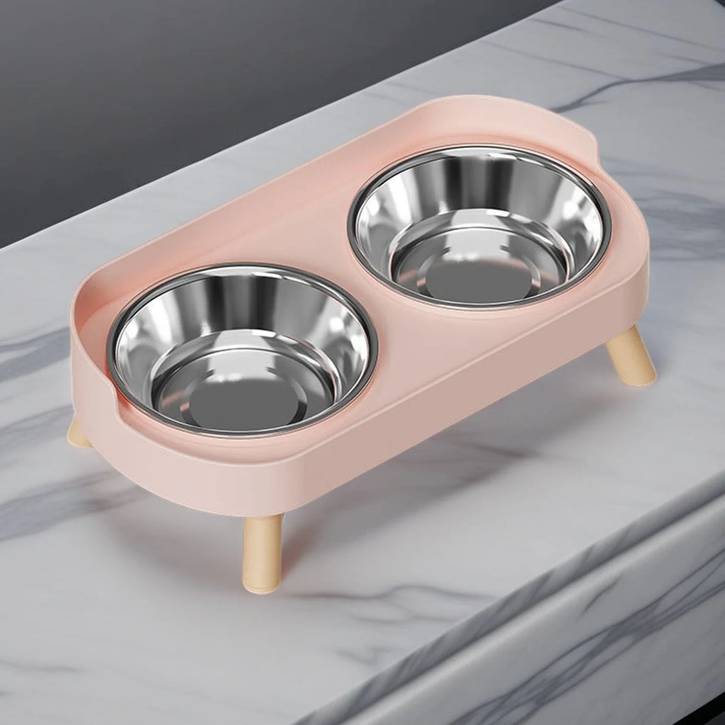 CowLost | product_id-dopamine-elevated-pet-feeder-with-dual-stainless-steel-bowls-and-neck-support |15