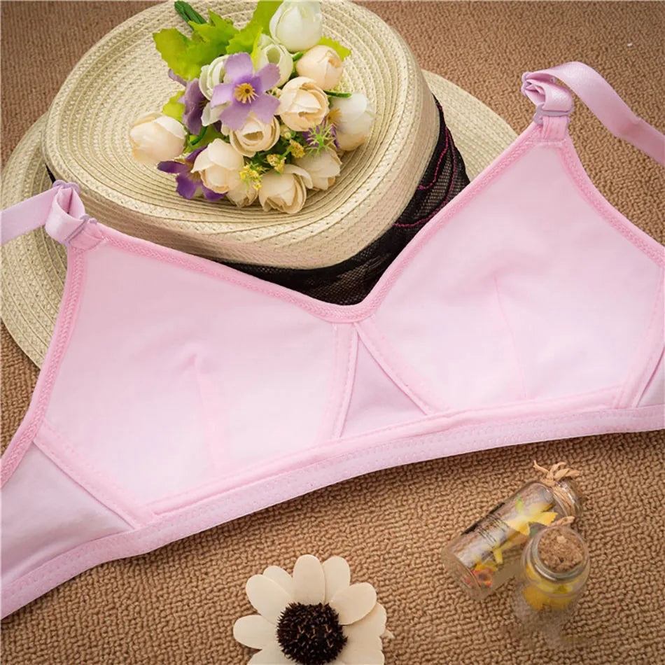 CowLost | product_id-girls-wireless-training-bra-with-detachable-straps-soft-solid-color-teens-bralette |17
