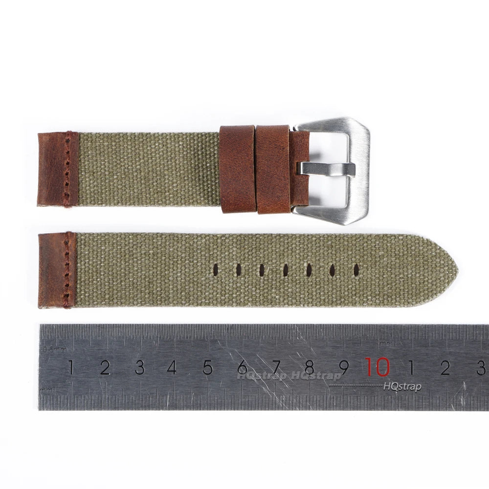 CowLost | product_id-hqstrap-nylon-calfskin-leather-watchbands-20mm-24mm-unisex-replacement-straps |8