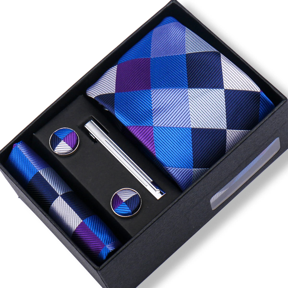 CowLost | tie-men-with-box-top-quality-business-ties-hanky-cufflink-set |74