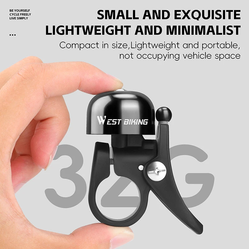 CowLost | west-biking-retro-bicycle-bell-mini-bicycle-handlebar-bell-aluminum-alloy-bike-horn-cycling-alarm-mtb-road |3