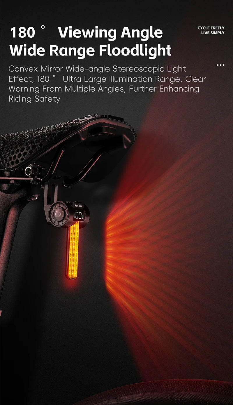 CowLost | west-biking-bicycle-taillight-power-display-intelligent-sensing-navigation-bike-rear-light-type-c-charging-led-mtb-bike-light |14