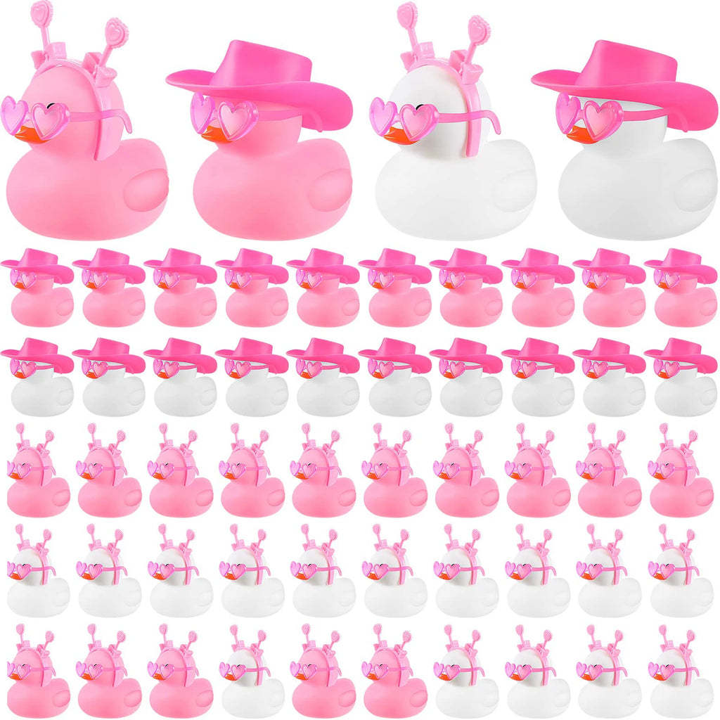 CowLost | product_id-24-48-pcs-2-inch-valentines-day-rubber-ducks-bath-toys-party-decorations |1