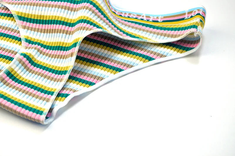 CowLost | product_id-3pcs-women-s-low-waist-striped-cotton-briefs-m-xxl-breathable-panties |9