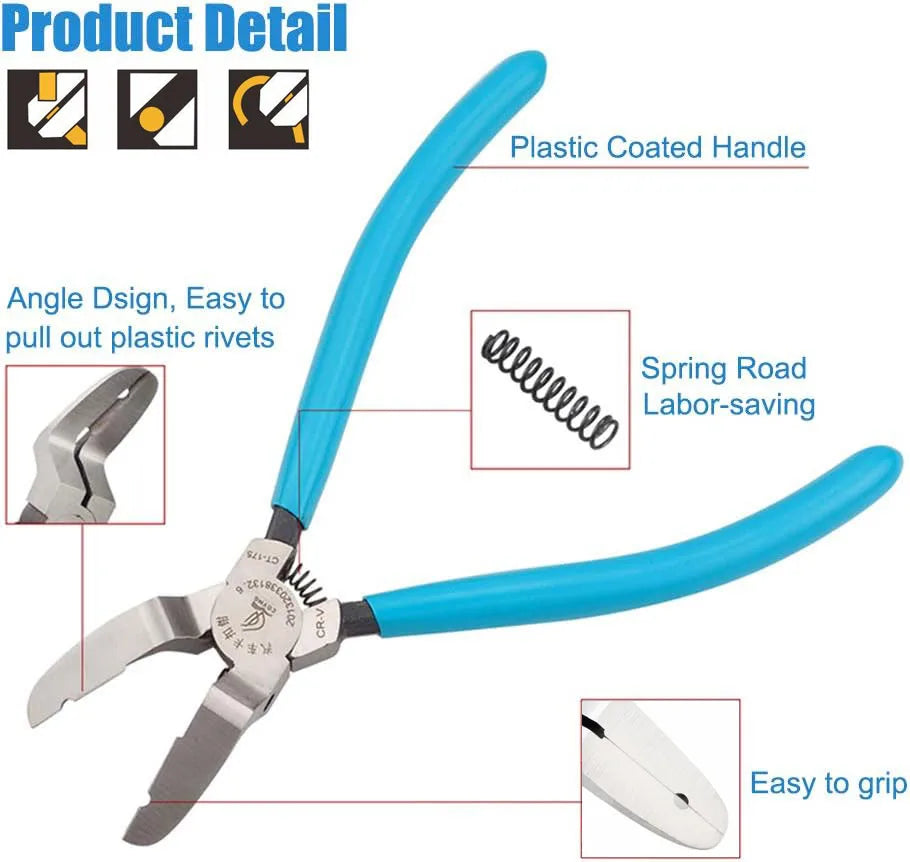 1pc Mutipurpose Car Clip Pliers Auto Audio Interior Rubber Buckle Fastener Rivets Disassembly Tools Diagonal Cutting Plier