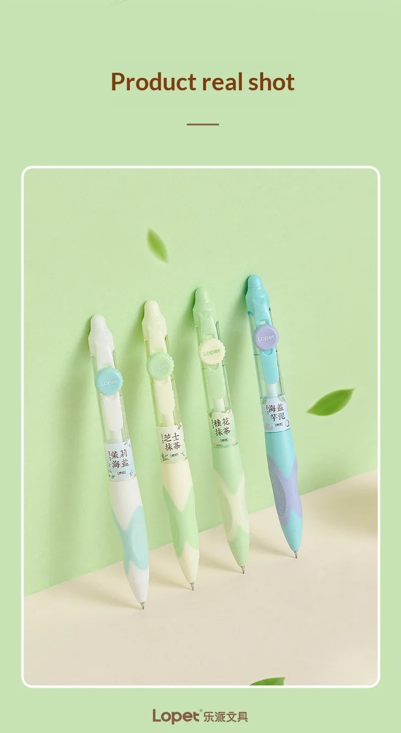 CowLost | product_id-4pcs-lopet-0-5mm-thermo-erasable-gel-pens-black-blue-ink-retractable-for-school-office |14