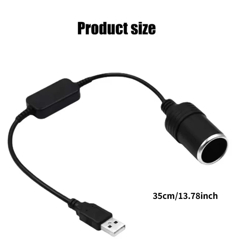 CowLost | product_id-auto-interior-usb-5v-to-12v-plug-connector-adapter-charger-cable-socket |5