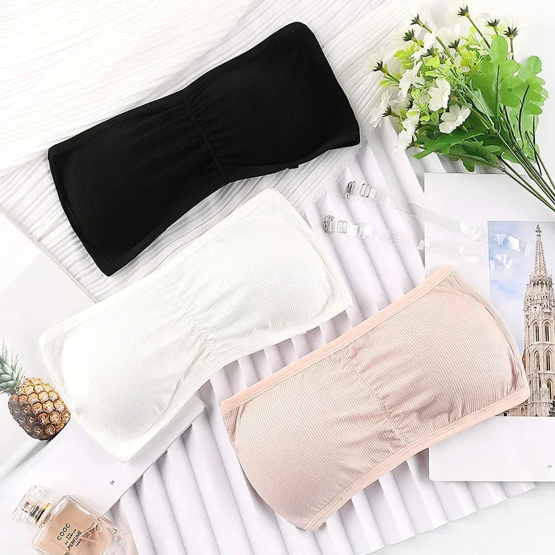 CowLost | product_id-seamless-strapless-padded-bandeau-tube-top-for-women |2