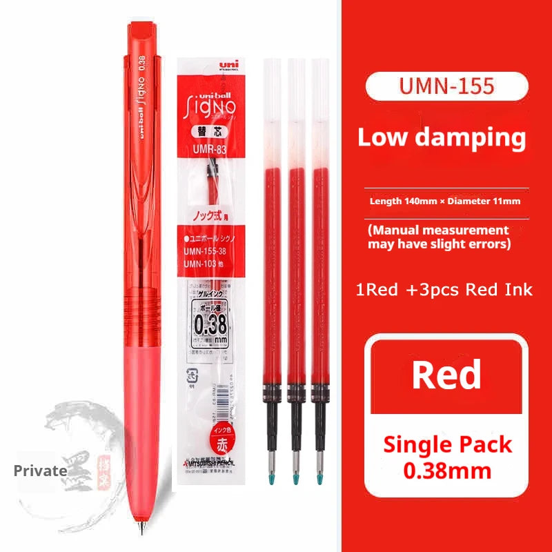 CowLost | product_id-mitsubishi-uni-signo-umn155-gel-pen-0-38-0-5mm-black-red-blue-quick-dry-smooth-low-friction |28