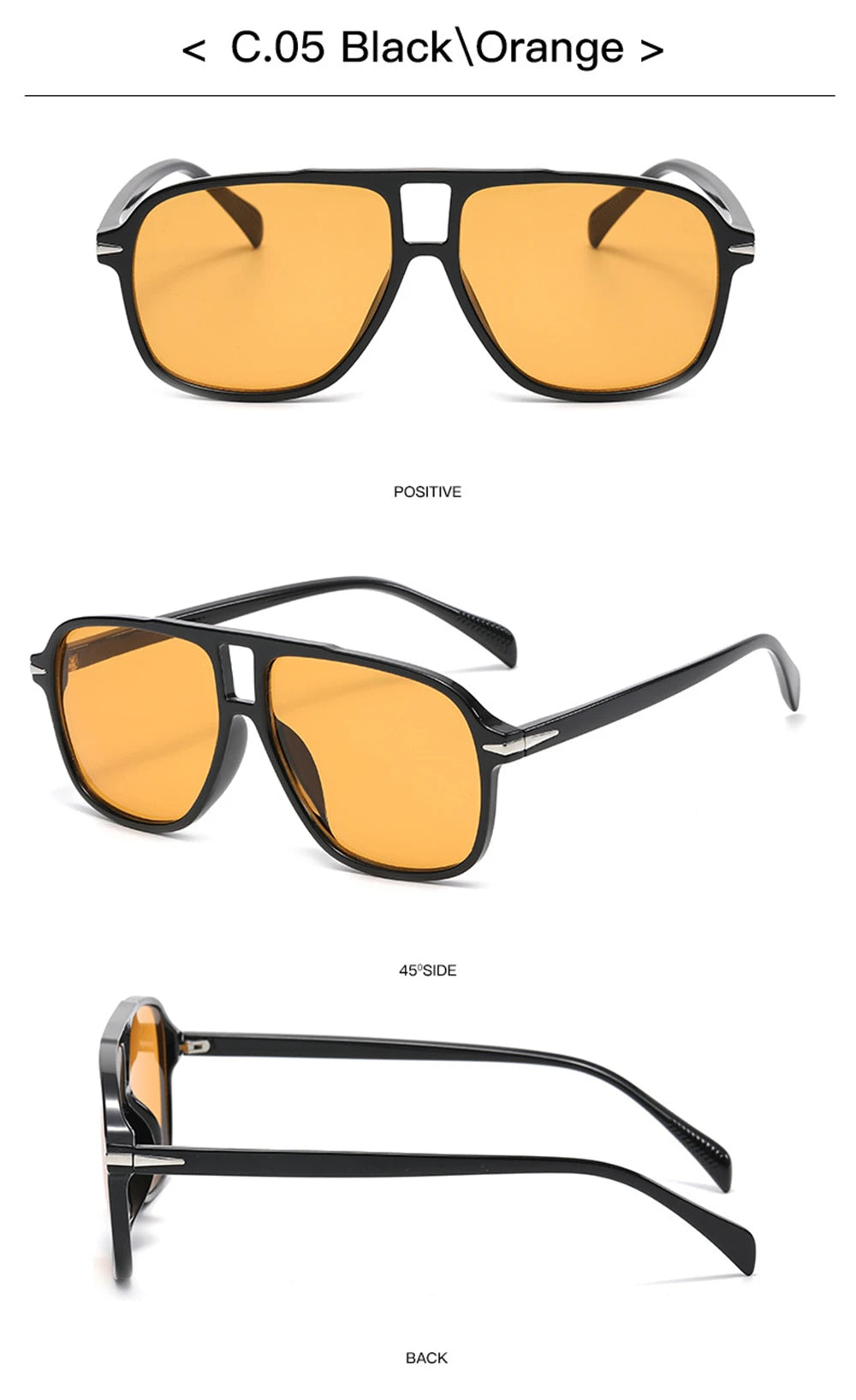 CowLost | earmuffs-vivibee-retro-gradient-brown-aviator-sunglasses-uv400 |20