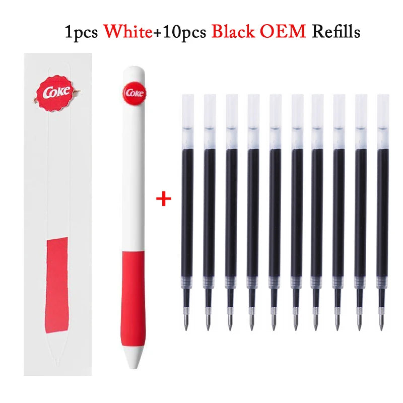 CowLost | product_id-kaco-coca-cola-co-branded-0-5mm-black-gel-pen-quick-drying-for-students-exams |18