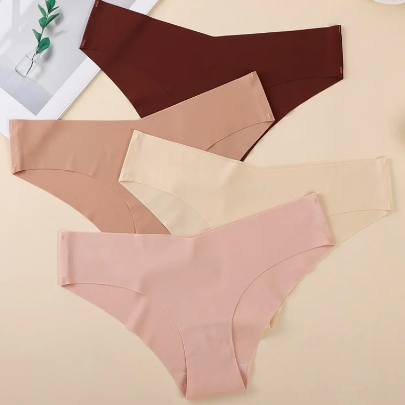 CowLost | product_id-women-s-seamless-soft-thin-v-neck-brief-panties |6