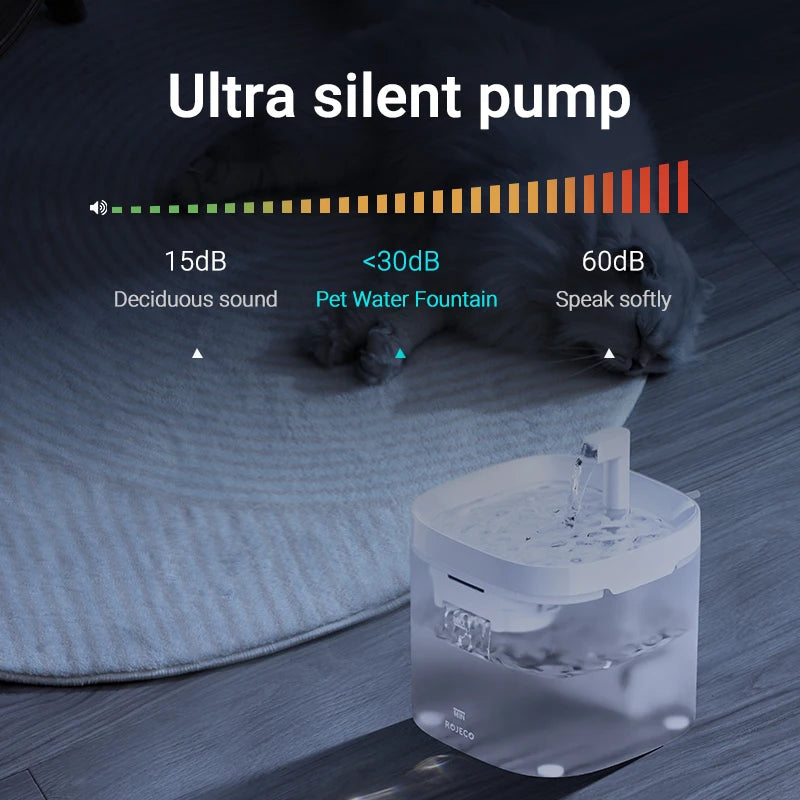 CowLost | cat-food-rojeco-1-5l-automatic-cat-and-dog-water-fountain-with-filter-pump |5